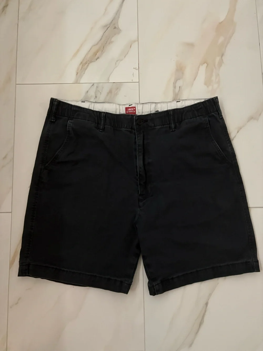 Levi's Black Flat Front Men's Shorts